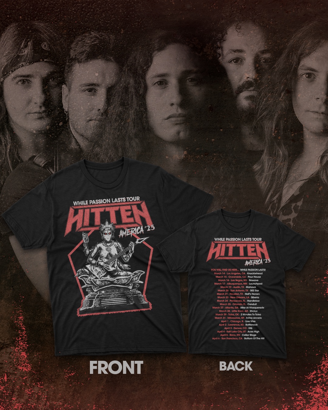 Hitten camiseta negra