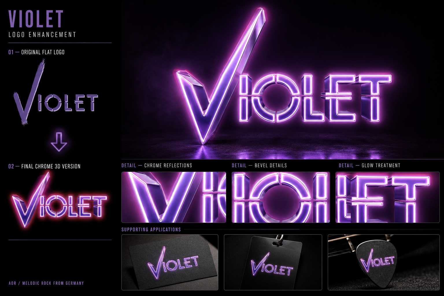 Violet - Logo Enhancement